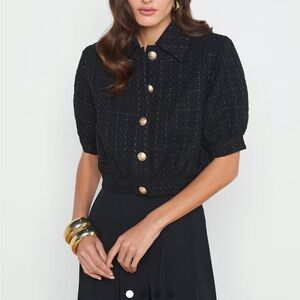 L'AGENCE Cove Cropped Tweed Jacket